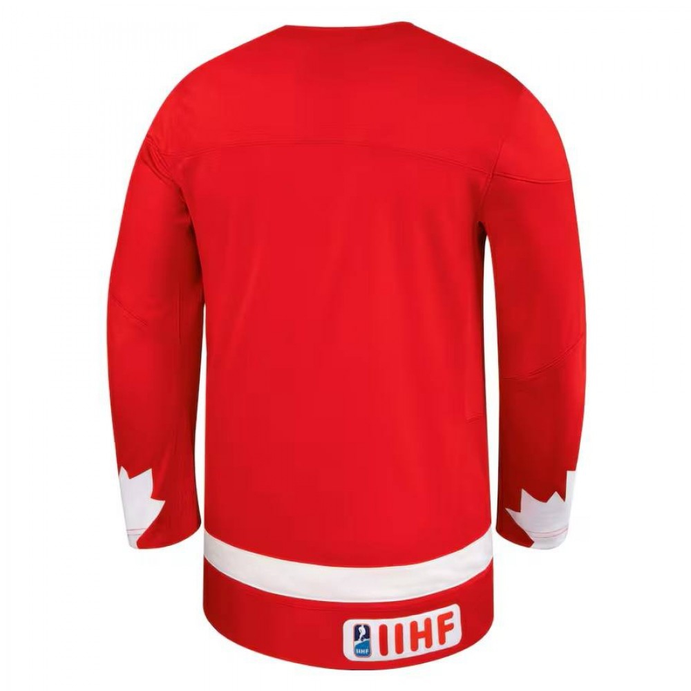 Unisex Blank Red Hockey Canada Alternate Replica Jersey-Pro Kit Vault | Brand New 26/27 Sports Jerseys